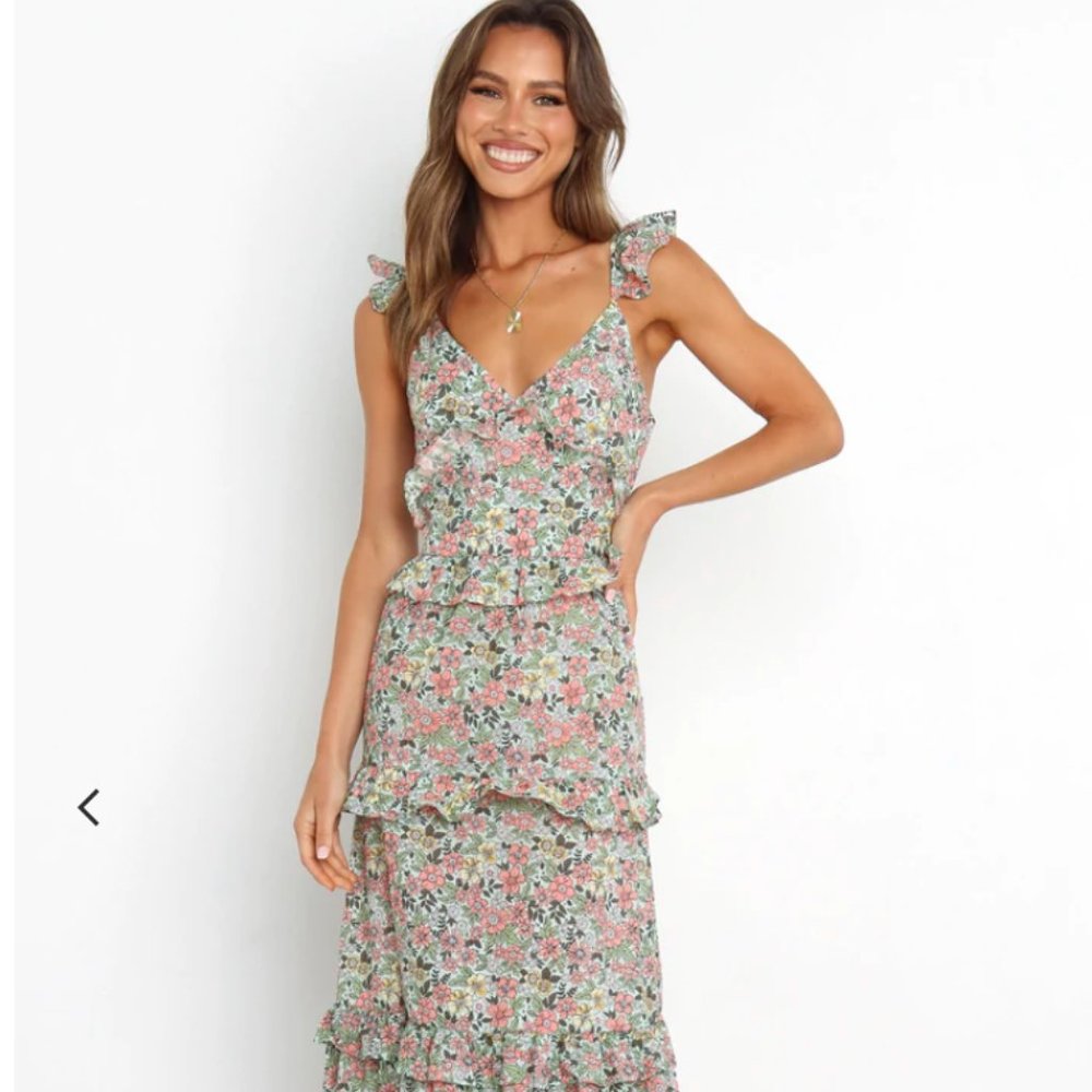 Petal & Pup Aspa Dress - Green Floral